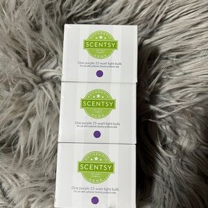 3- Scentsy Purple 25-Watt Light Bulbs